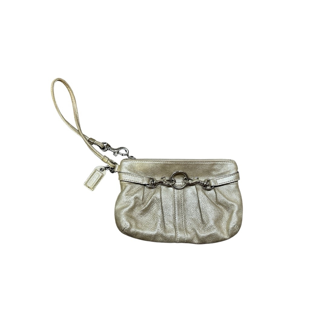 Coach Gold Wristlet Small